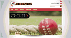 Desktop Screenshot of judicioussports.com