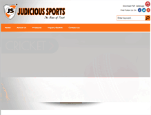 Tablet Screenshot of judicioussports.com